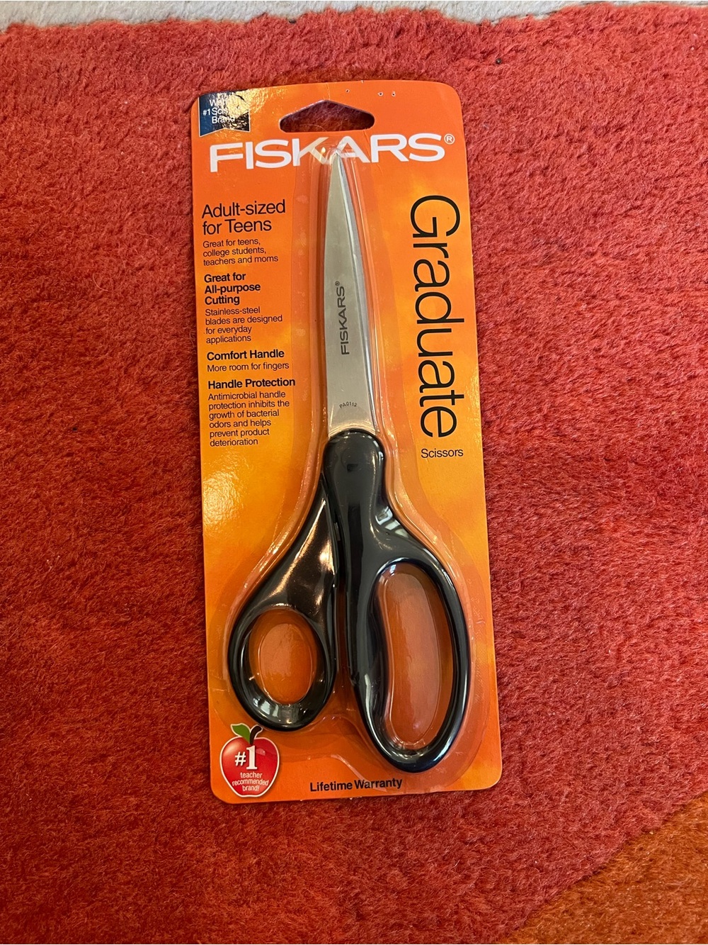 Fiskars Graduate Adult-Sized Scissors in Black